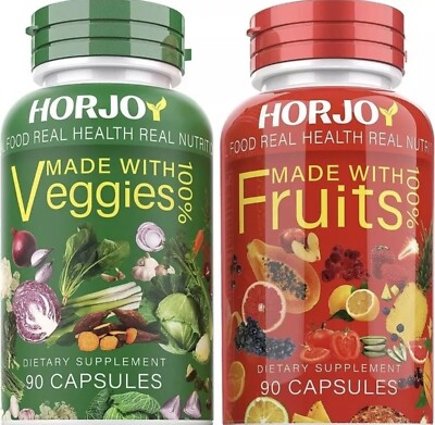 HORJOY Nature Fruits and Veggies/Vitamins Supplements Dietary Nutritional Bal...