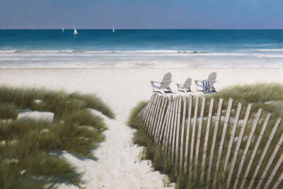 Beach Path by Zhen-Huan Lu Art Print Beach House Coastal Ocean Seascape 13x19