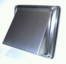 100mm Stainless steel cowl 4" round cowled outlet for extractor fan/tumble dryer