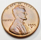 1955 S Lincoln Wheat Cent / Penny *BU / MS RB - MINT STATE RED-BROWN* FREE SHIP