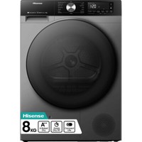 Hisense DH3S802BT2 3S Series Heat Pump Tumble Dryer 8 Kg Titanium A++ Rated
