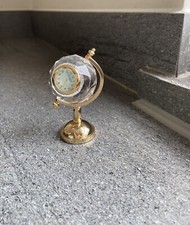 wm Widdop Globus Miniaturuhr / Home Office Dekouhr Ornament Skulptur