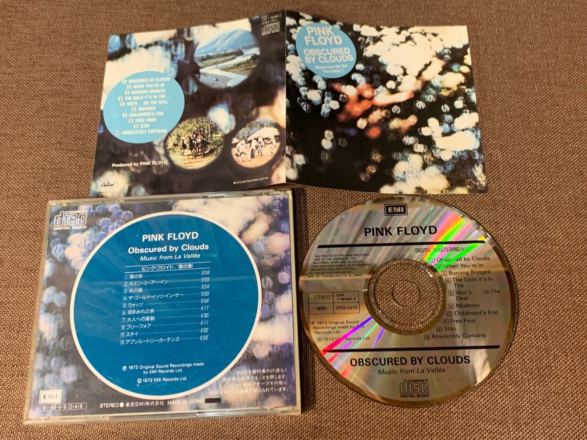 PINK FLOYD Obscured By Clouds JAPAN CD CP32-5275 1A2 TO w PINK FLOYD Obscured By Clouds JAPAN CD CP32-5275 1A2 TO w