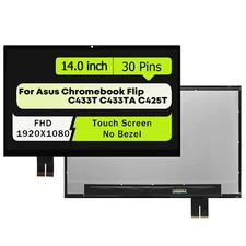 For Asus Chromebook Flip C433T C433TA C425T LCD Touch Screen Display Assembly