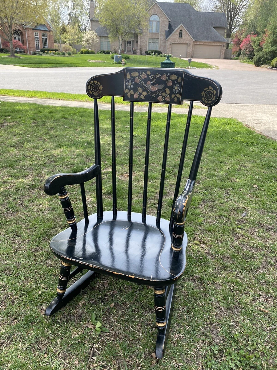 Ethan allen black windsor chairs new arrivals
