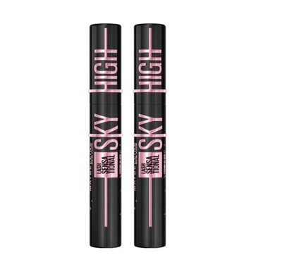 2x Maybelline New York Lash Sensational Sky High Cosmic Black Mascara 7.2ml