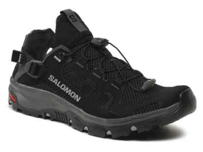 Salomon TECHAMPHIBIAN 5 Herren Schwarz Wanderschuhe Sportschuh Outdoor L47115100