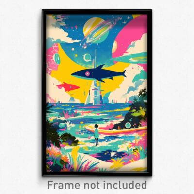 Movie Art Poster - Cute Well (Psychedelic Trippy Weird Retro Cartoon Film Print)