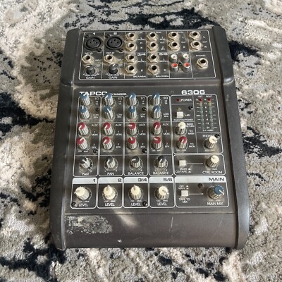 TAPCO Vintage Mackie 6306 Analogue 6-Channel Mixer No Power Supply