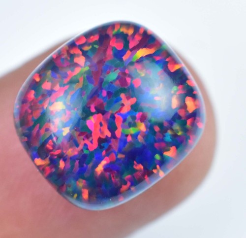 6.90 CT Natürlich Äthiopische Schwarz Feuer Opal Zertifiziert Sehr Rare Precious - Bild 3 von 7