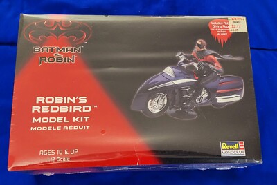 1997 REVELL BATMAN & ROBIN VINTAGE MOTORCYCLE 1/12 ROBIN'S REDBIRD ...