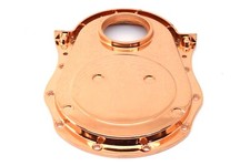 Aluminum 1966-90 Chevy Bb 396-402-427-454 Timing Chain Cover Set - Copper