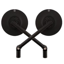 Bar end mirror pair universal for many models + adapter E-approved black