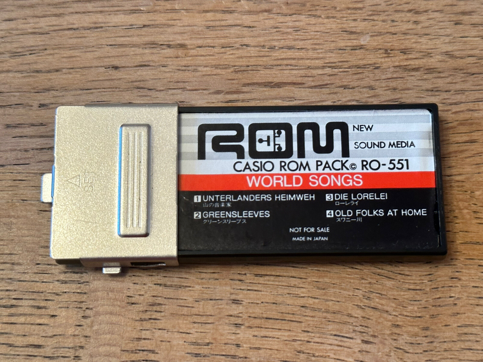 Casio RO-551 ROM Pack World Songs Vintage Japan Available 