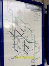 Photo 6x4 Diagrammatic map of railway network, Chester Road station, Birm c2019