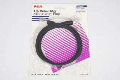 RCA DV6MM Mini-Toslink/Mini-Toslink 6ft/1.8m ~ Optical S/PDIF ~ New/Neu