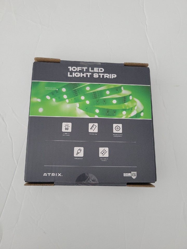 Atrix 10ft Led Light Strip RGB Colors, Music Modes, IR remote, new | eBay