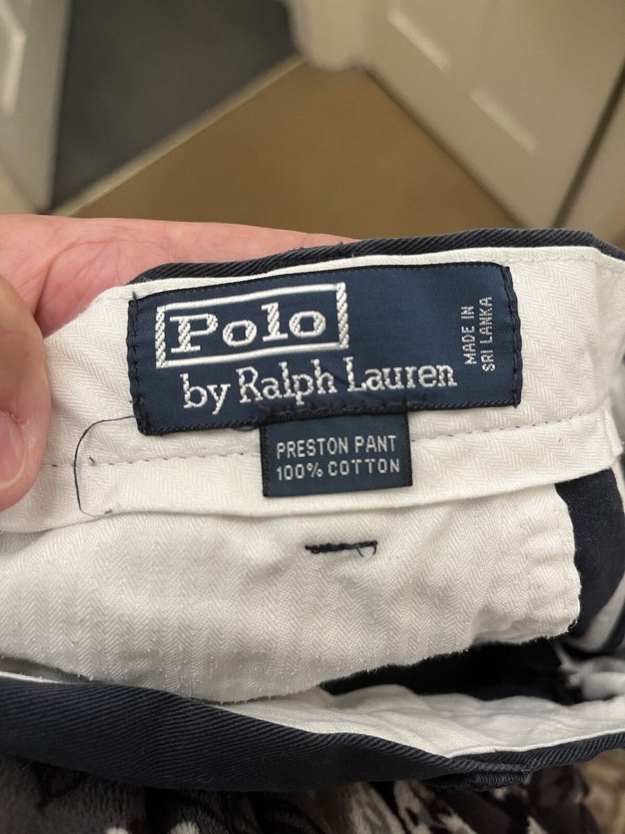 Polo by Ralph Lauren Preston Pant 40/32 Navy | eBay UK