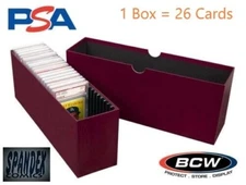 BCW Slotted Graded Card Box  26 PSA, CSG, CGC & graded card slabs Storage Case
