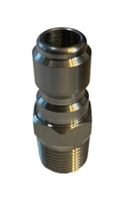 Stainless Steel 1/4 NPT Male QC Quick Connect Plug (1 Year Warranty)
