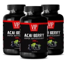 Nutritional drink - ACAI BERRY - Organic superfruit 3 Bottles 180 Capsules