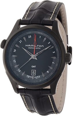 HAMILTON JAZZMASTER ブラック Hamilton Jazzmaster GMT Full Black Limited Edition | eBay