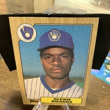 1987 Topps #622 Glenn Braggs Rookie Milwaukee Brewers MLB Vintage Baseball Card
