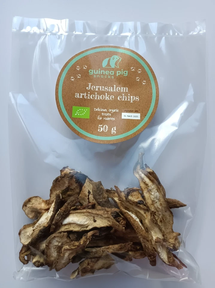 GUINEA PIG SNACKS NATURAL JERUSALEM ARTICHOKE CHIPS TREATS & SNACKS FOR RABBIT & OTHER RODENTS