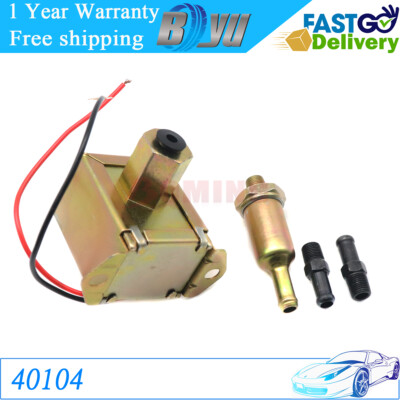 12V Car Diesel Petrol Facet Red Top Square Electric Fuel Pump 40106 ...
