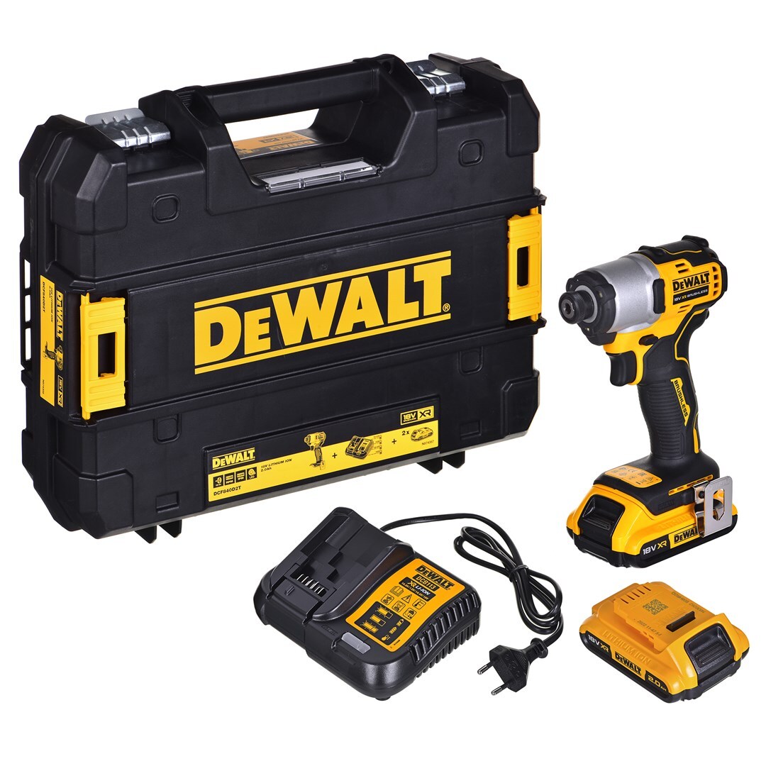 5035048742532 ВЫТЯЖНОЙ ШКАФ DEWALT DCF840D2T-QW 18 В 2X2,0 АЧ DeWalt
