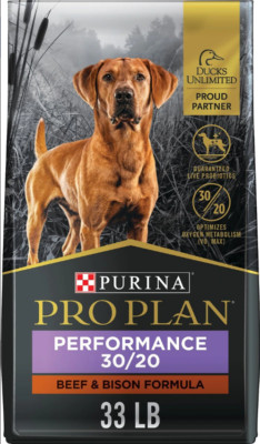 Purina Pro Plan Sport Performance 30/20 Beef & Bison Formula Dry Dog Food, 33 lb