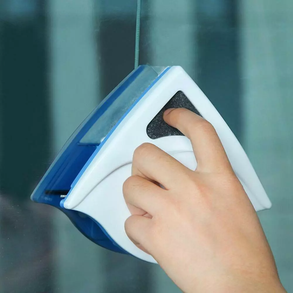 Household Window Cleaning Brush Magnetic Glass Cleaner Wipe Tool Double  Side Glass Cleaning Brush For Window Cleaning