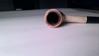 Cream colored mottled ceramic tobacco pipe — photo 8