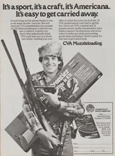 1980 CVA Connecticut Valley Arms - Muzzleloaders, Black Powder - Print Ad Photo
