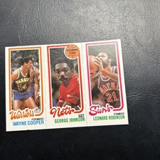 gum Residue Wayne Cooper George Johnson  Leonard Robinson 1980 81 Topps  Cb44d-4