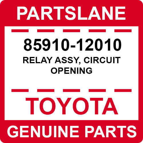 8591012010 Toyota OEM Genuine RELAY ASSY, CIRCUIT OPENING eBay