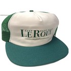 NOS Vtg 80s New Era PRO Mesh TRUCKER Hat LeRoux Promo Tour Concert Snapback Cap