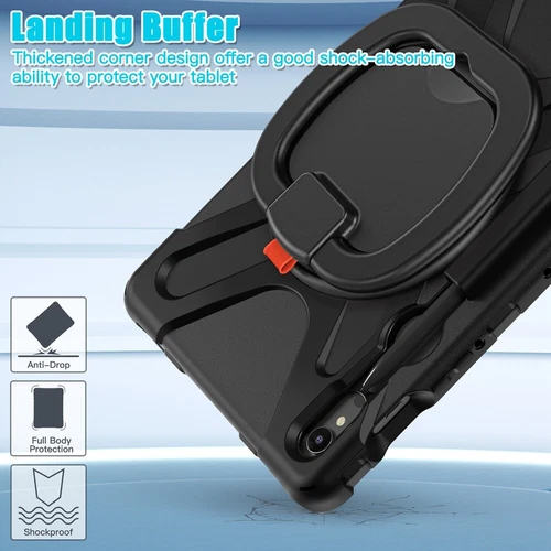 For Samsung Galaxy Tab S9 Ultra S9 Plus S8 Rotating Shockproof Carry Tablet Case - 第 32/89 張圖片