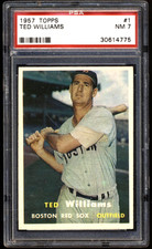 1957 Topps  #1 Boston Red Sox Ted Williams HOF PSA 7 CENTERED