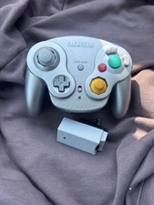 Nintendo GameCube WaveBird Wireless Controller Gray w/ Receiver Tested Working