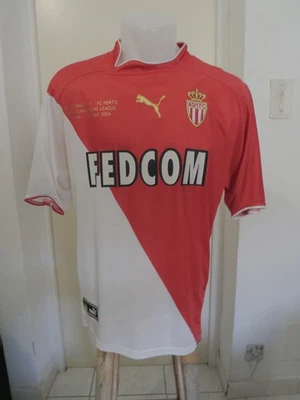 Maillot AS Monaco Giuly 8 - 2003-2004 Large - Finale CL Vs Porto - shirt jersey - Photo 1/4