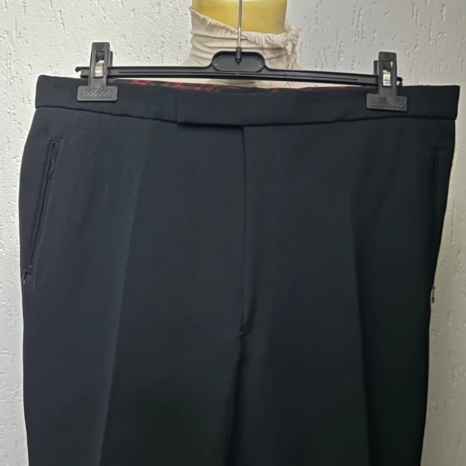 1950s Black Trousers Breeches Jodhpurs Workwear Vintage European 36x31 Large - Image 2 of 4