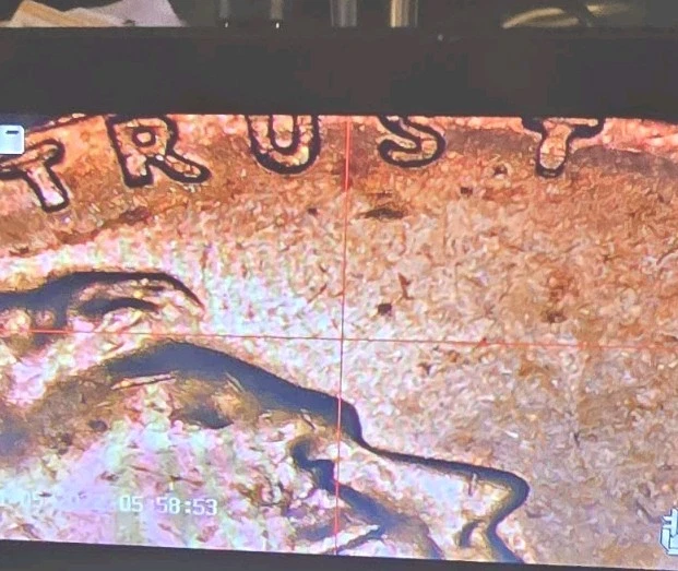 1961-No Mint Mark, Lincoln Memorial Penny, Red  " THEY SHOT LINCOLM IN THE HEAD" - Image 4 of 4