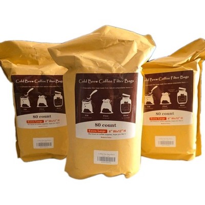 3 Pack, Disposable Cold Brew Coffee Filters - 80 Single Use Filters, 240 Bags 