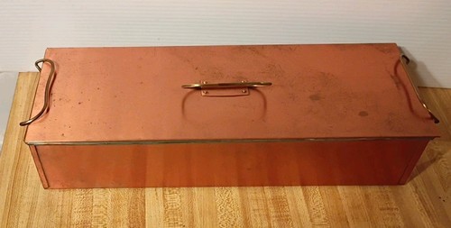 Vintage  Copper Clad Fish Bake Pan Instrument Sterilizer  B Mark On  Front 16"