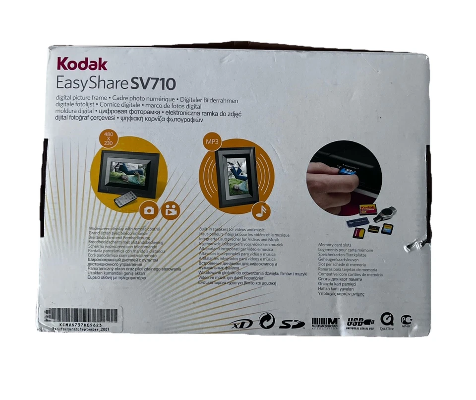 Kodak EasyShare SV710 Digital Picture Frame 7" with Remote Control - Image 2 of 4