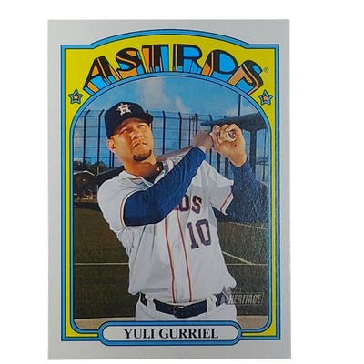 2021 Topps Heritage Yuli Gurriel 330 Houston Astros First Base VG/EX