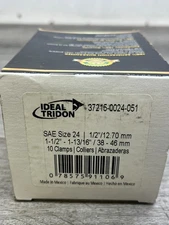 LOT OF 10 Ideal-Tridon SAE Size 24, 1-1/2 to 1-13/16" 37215-0024-051