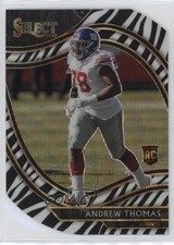 2020 Panini Select Field Level Zebra Prizm Die-Cut Andrew Thomas #387 0rd2