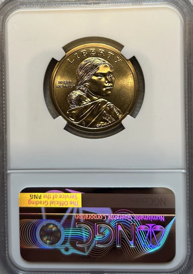 2021 P SACAGAWEA DOLLAR NGC MS69 ER SPOTLESS POP 14 - Image 4 of 4